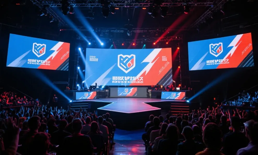 LCK Esports 现场舞台示意